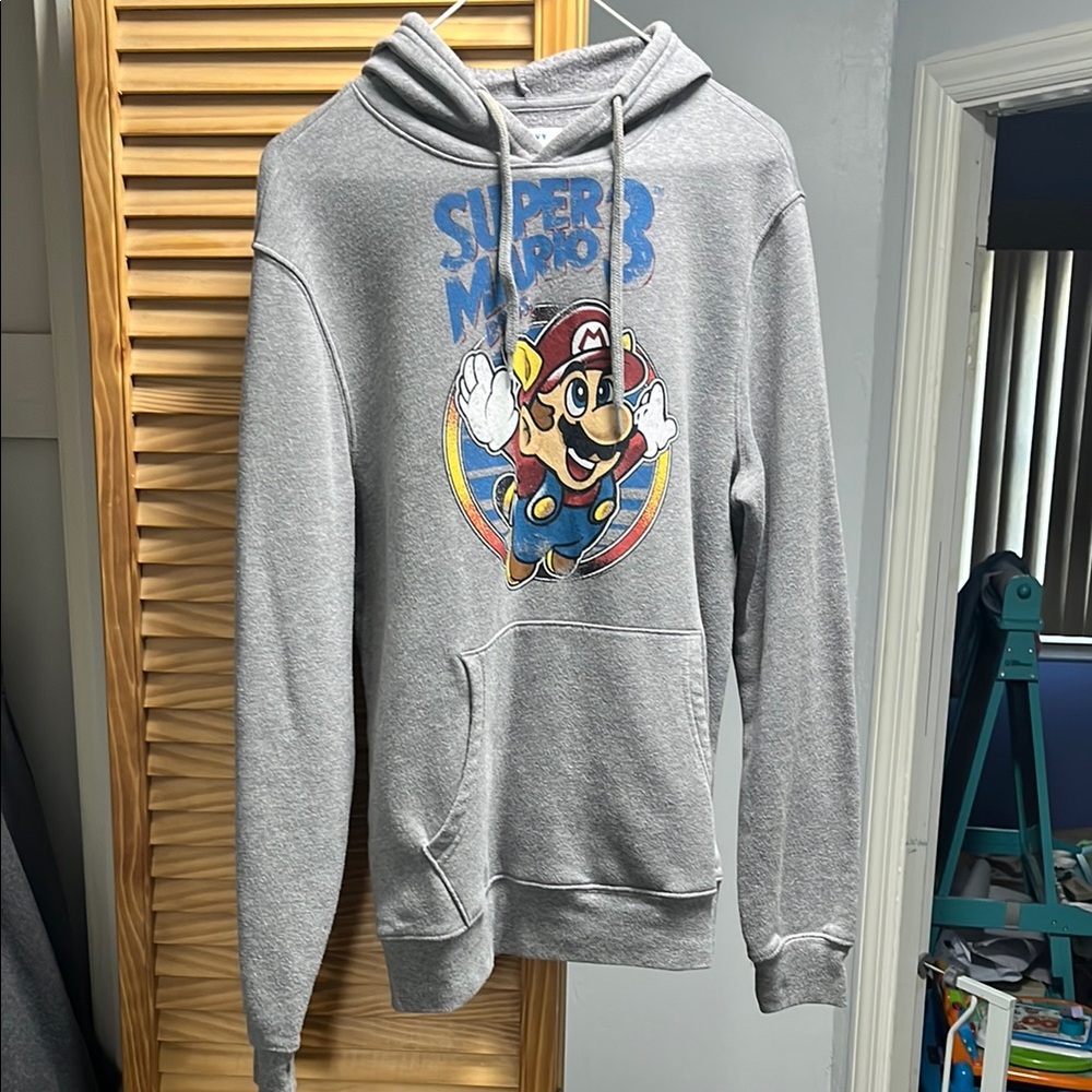 Gray Super Mario Hoodie
